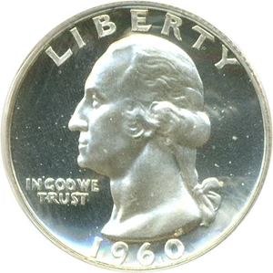 image for: 1960 25c PCGS Proof 67