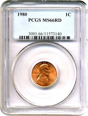 image for: 1980 1c PCGS MS66 RD