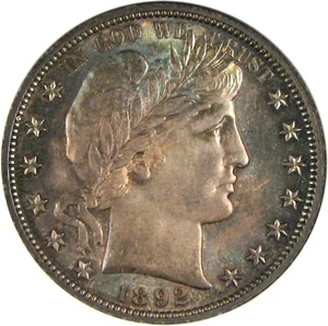 image for: 1892 50c NGC MS64 * Color *