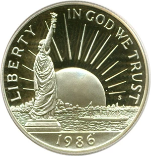 image for: 1986-S 50c Statue Liberty PCGS Proof 69 DCameo