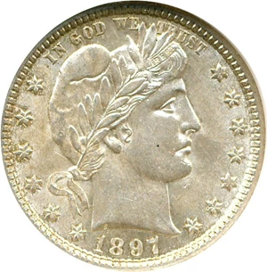 image for: 1897-O 25c NGC MS61