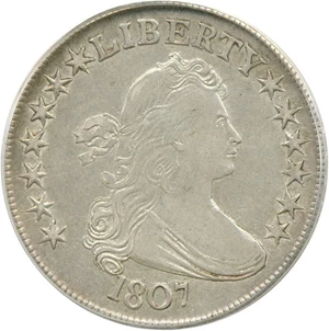 image for: 1807 50c Draped Bust PCGS/CAC XF45