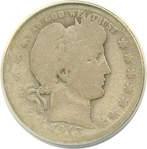 image for: 1913-S 25c ANACS AG-3