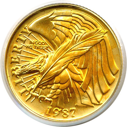 image for: 1987-W $5 Constitution PCGS MS69 