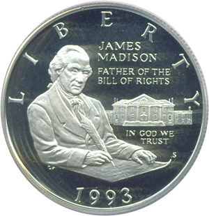 image for: 1993-S 50c Madison PCGS Proof 69 DCameo