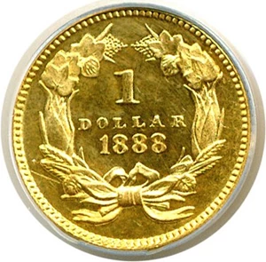 image for: 1888 G$1 ANACS Proof 62 Cameo