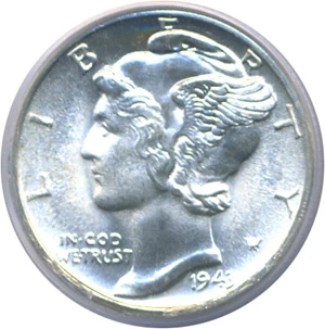 image for: 1943-D 10c PCGS MS67 FB
