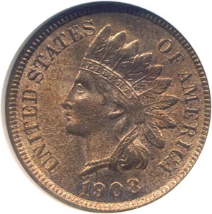 image for: 1908 1c NGC MS63 RB