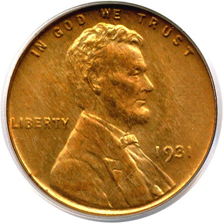 image for: 1931 1c  PCGS MS66 RD
