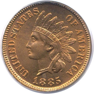 image for: 1885 1c PCGS MS65 RD