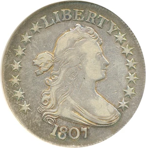 image for: 1807 50c Draped Bust NGC VF30