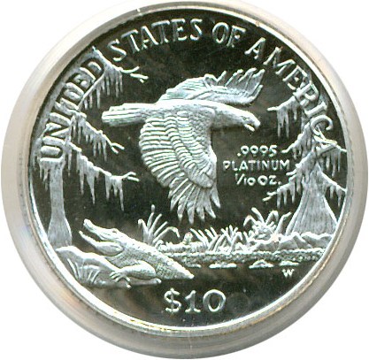 image for: 1999-W $10 Platinum Eagle PCGS Proof 69 DCameo