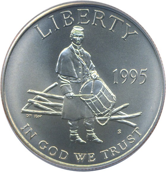 image for: 1995-S 50c Civil War PCGS MS69 