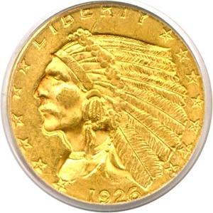 image for: 1926 $2 1/2 PCGS MS62