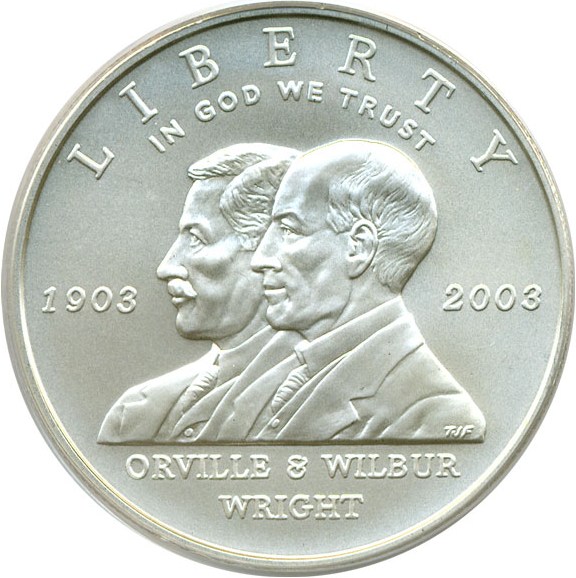 image for: 2003-P $1 First Flight PCGS MS69 