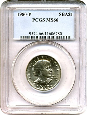 image for: 1980-P SBA$ PCGS MS66