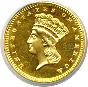 image for: 1888 G$1 ANACS Proof 62 Cameo