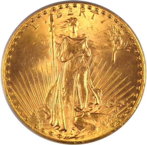 image for: 1926-S $20  PCGS MS64