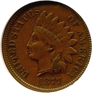 image for: 1877 1c NGC AU50 BN