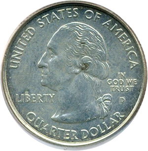 image for: 2004-D 25c Wisconsin - Extra Leaf High PCGS MS64