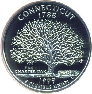 image for: 1999-S 25c Connecticut NGC Proof 70 UCameo
