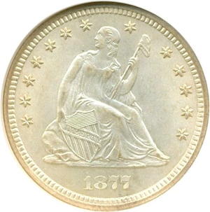 image for: 1877-CC 25c NGC MS63