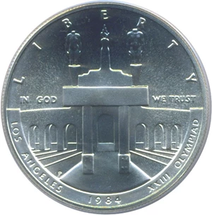 image for: 1984-P $1 Olympic PCGS MS69