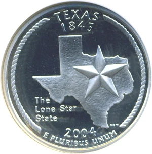 image for: 2004-S 25c Texas-Silver NGC Proof 70 UCameo