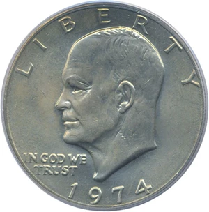 image for: 1974 $1 PCGS MS65