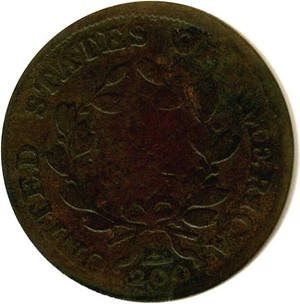 image for: 1802/O 1/2c DGS Good-6 Reverse 1802