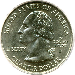 image for: 2004-D 25c Wisconsin - Extra Leaf Low PCGS MS64