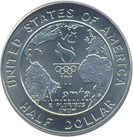 image for: 1995-S 50c Olympic Baseball PCGS MS69 