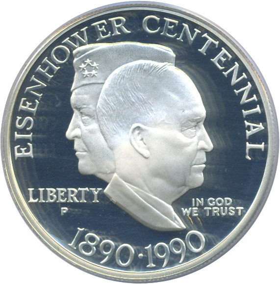 image for: 1990-P $1 Eisenhower PCGS Proof 69 DCameo