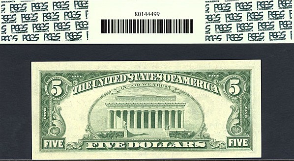 image for: Fr.1967L 1963 $5  PCGS Gem CU66 PPQ [L00384677] *Star*