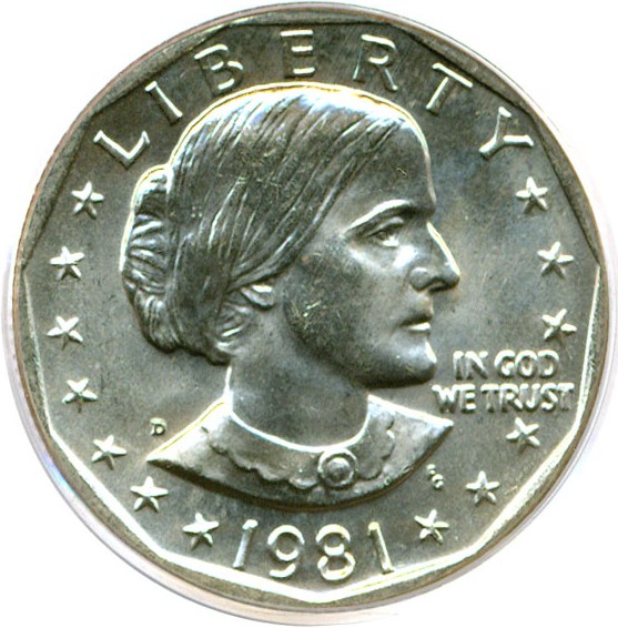 image for: 1981-D SBA$  PCGS MS66 
