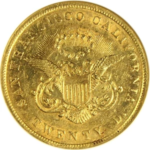 image for: Kellogg $20 1854 NGC MS61