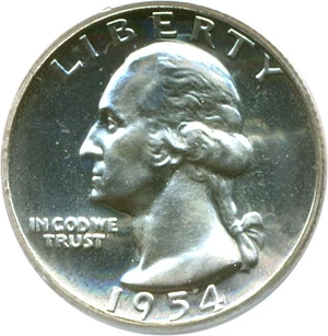 image for: 1954 25c PCGS Proof 67