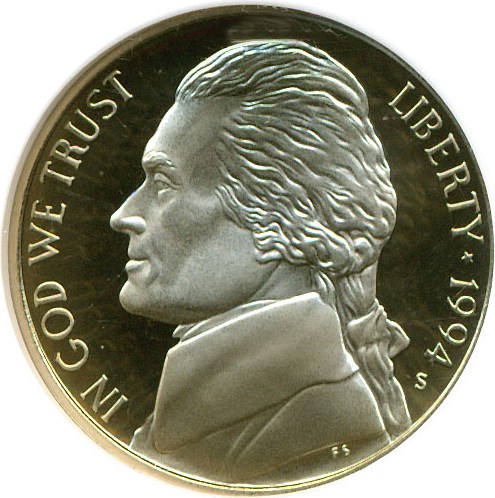 image for: 1994-S 5c  NGC Proof 69 UCameo