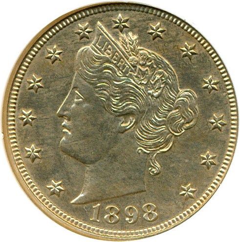 image for: 1898 5c DGS Proof 60  (Cleaned)