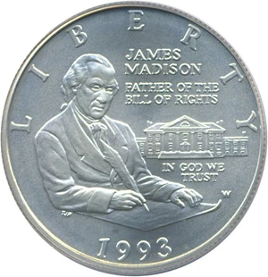 image for: 1993-W 50c Madison PCGS MS69
