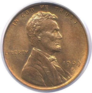 image for: 1909-S VDB 1c PCGS MS64 RD