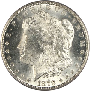 image for: Top 100 VAM: 1879-CC $1 Capped Die (VAM 3) PCGS MS63