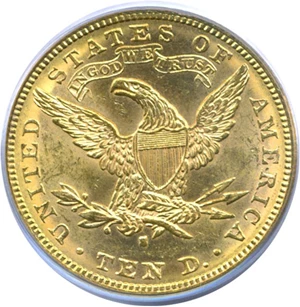 image for: 1881-S $10 PCGS MS62