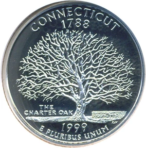 image for: 1999-S 25c Connecticut NGC Proof 70 UCameo