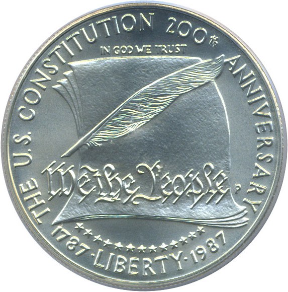 image for: 1987-P $1 Constitution PCGS MS69 