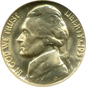 image for: 1955-D/S 5c NGC MS65