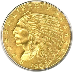 image for: 1909 $2 1/2 PCGS MS63