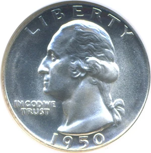 image for: 1950 25c NGC Proof 65 *Star*