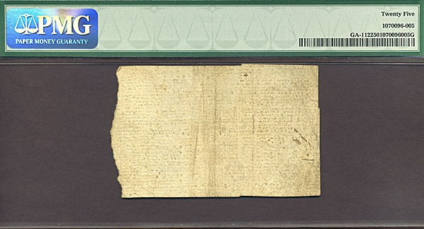 image for: Georgia: Fr.GA112 1777 $1/2 10-Sep PMG VF25  [4304]