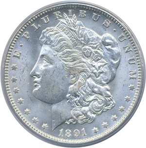 image for: 1891-O $1 PCGS MS64